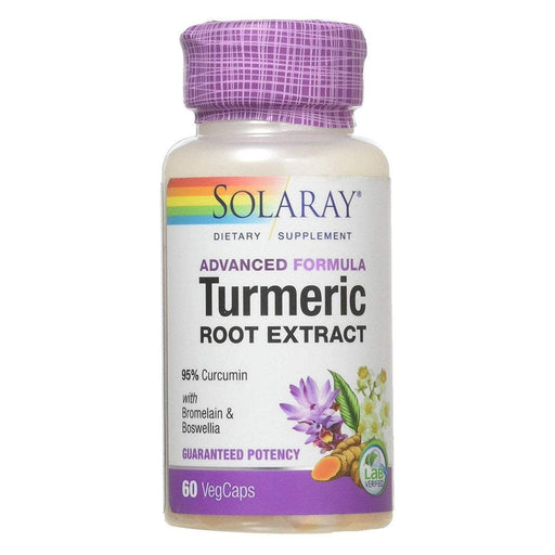 Solaray Vitamins, Minerals, Herbs & More Solaray Turmeric Root Extract Advanced Formula 60ct