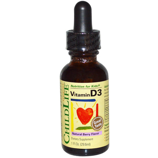 ChildLife Vitamins, Minerals, Herbs & More ChildLife Vitamin D3 Natural Berry 1 Fl Oz (582076694572)