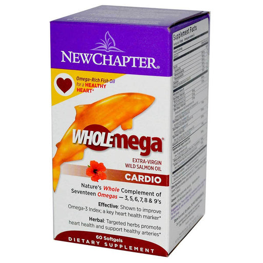 New Chapter Vitamins, Minerals, Herbs & More New Chapter WHOLEmega Cardio 60 Soft Gels (581241077804)