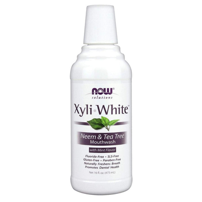 Now Foods Specialty Health Products Default Now Foods Xyli White Neem & Tea Tree Mouthwash 16FL OZ (1292511707180)