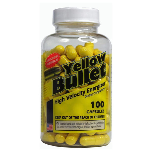 Hard Rock Supplements Sports Nutrition & More Hard Rock Supplements Yellow Bullet Fat Burner 100 Caps